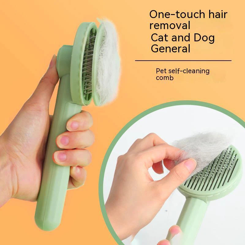 Premium Pet De-Shedding Brush – Gentle Grooming for Dogs & Cats